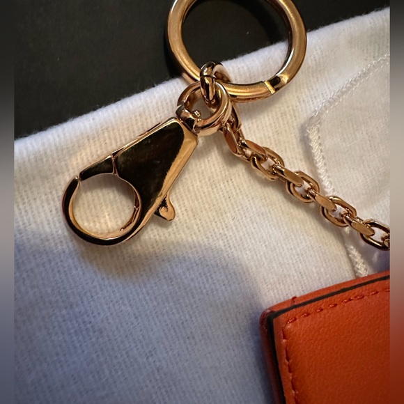 Versace Medusa Quilted orange leather zipper card case wallet NEW (AUTHE… - Picture 11 of 16